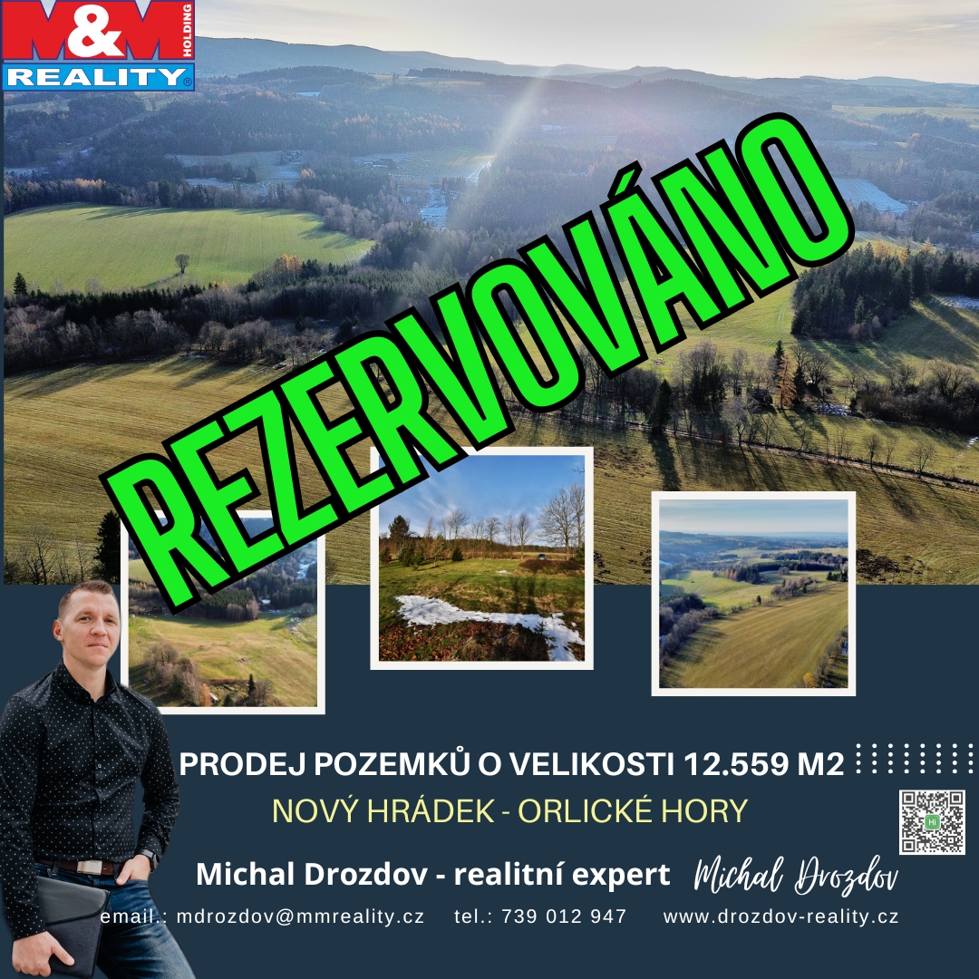 Prodej souboru pozemků o velikosti 12.559 m2