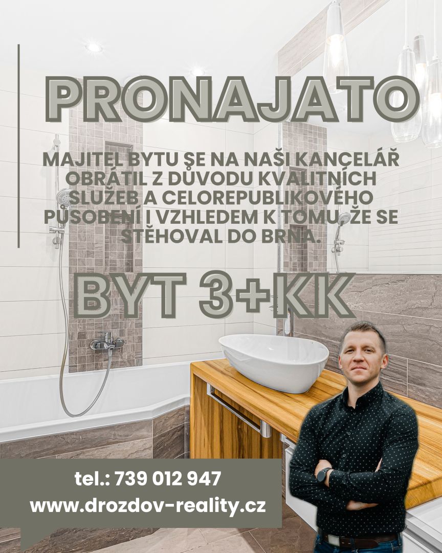 Pronájem bytu 3+KK v Hradci Králové ulice U Střelnice - Malšovice