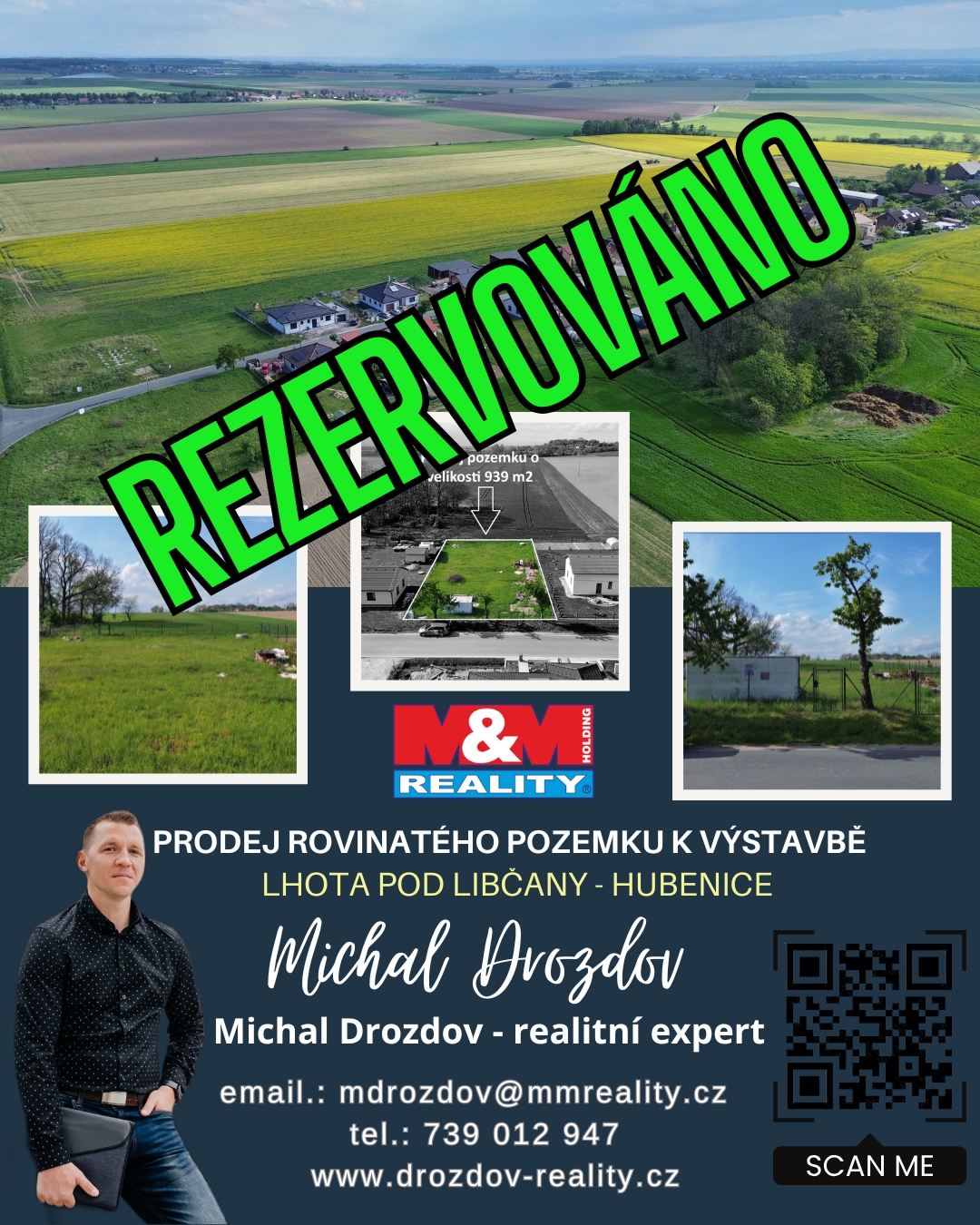 Prodej pozemku k bydlení - Lhota pod Libčany - Hubenice