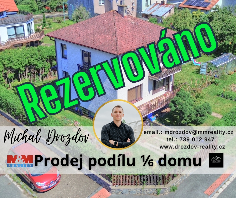 Prodej podílu 1/6 na rodinném domu v Hradci Králové