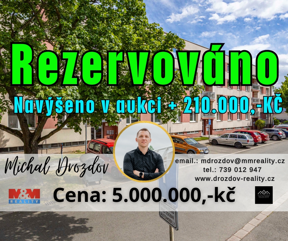 Prodej bytu 3+1 ve Smiřicích ul. Generála Govorova