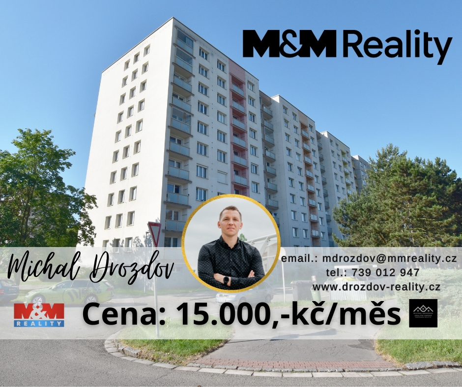 Pronájem bytu 2+kk v Hradci Králové Durychova ulice