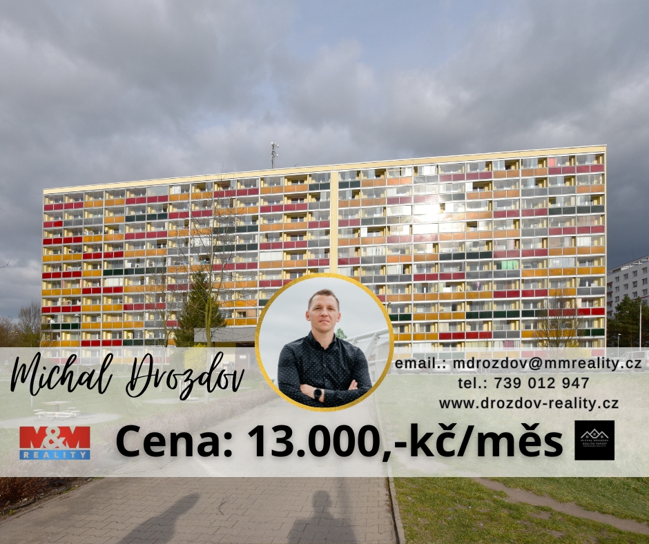 Pronájem bytu 1+kk v Hradci Králové ulice Jana Masaryka