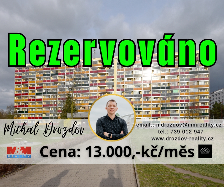 Pronájem bytu 1+kk v Hradci Králové ulice Jana Masaryka
