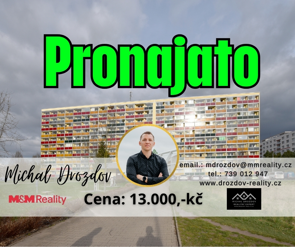 Pronájem bytu 1+kk v Hradci Králové ulice Jana Masaryka