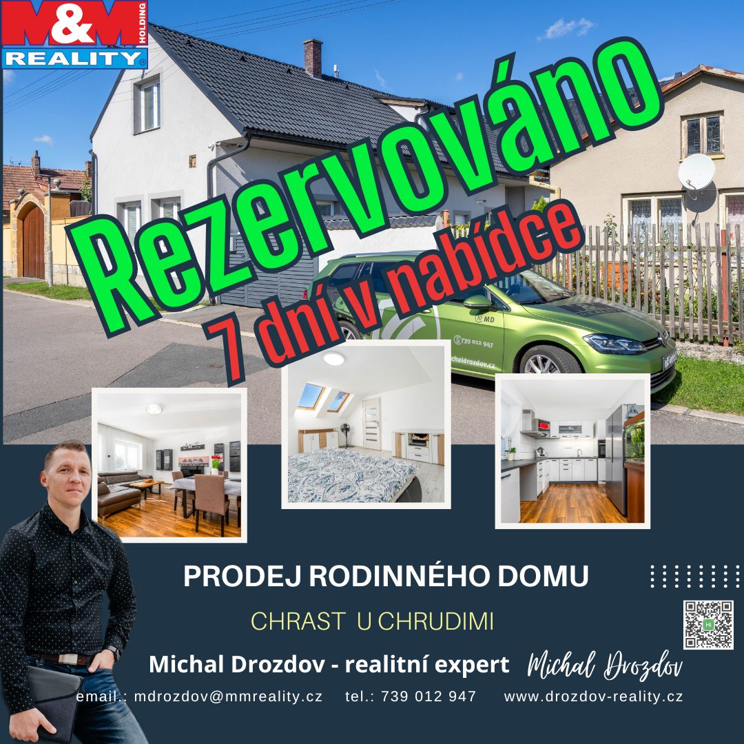 Prodej rodinného domu v Chrasti