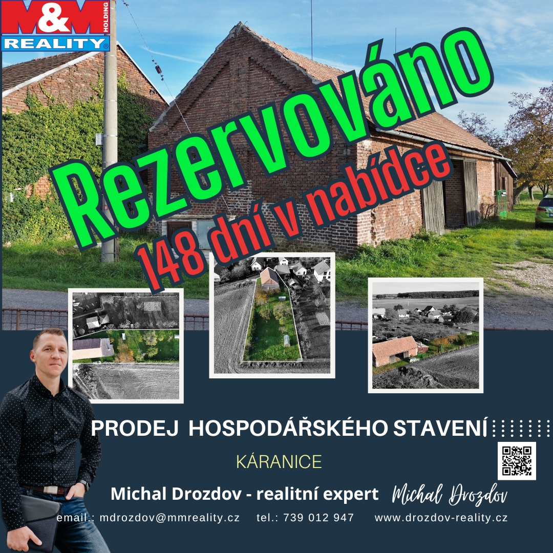 Prodej hospodářského stavení s prostorným pozemkem
