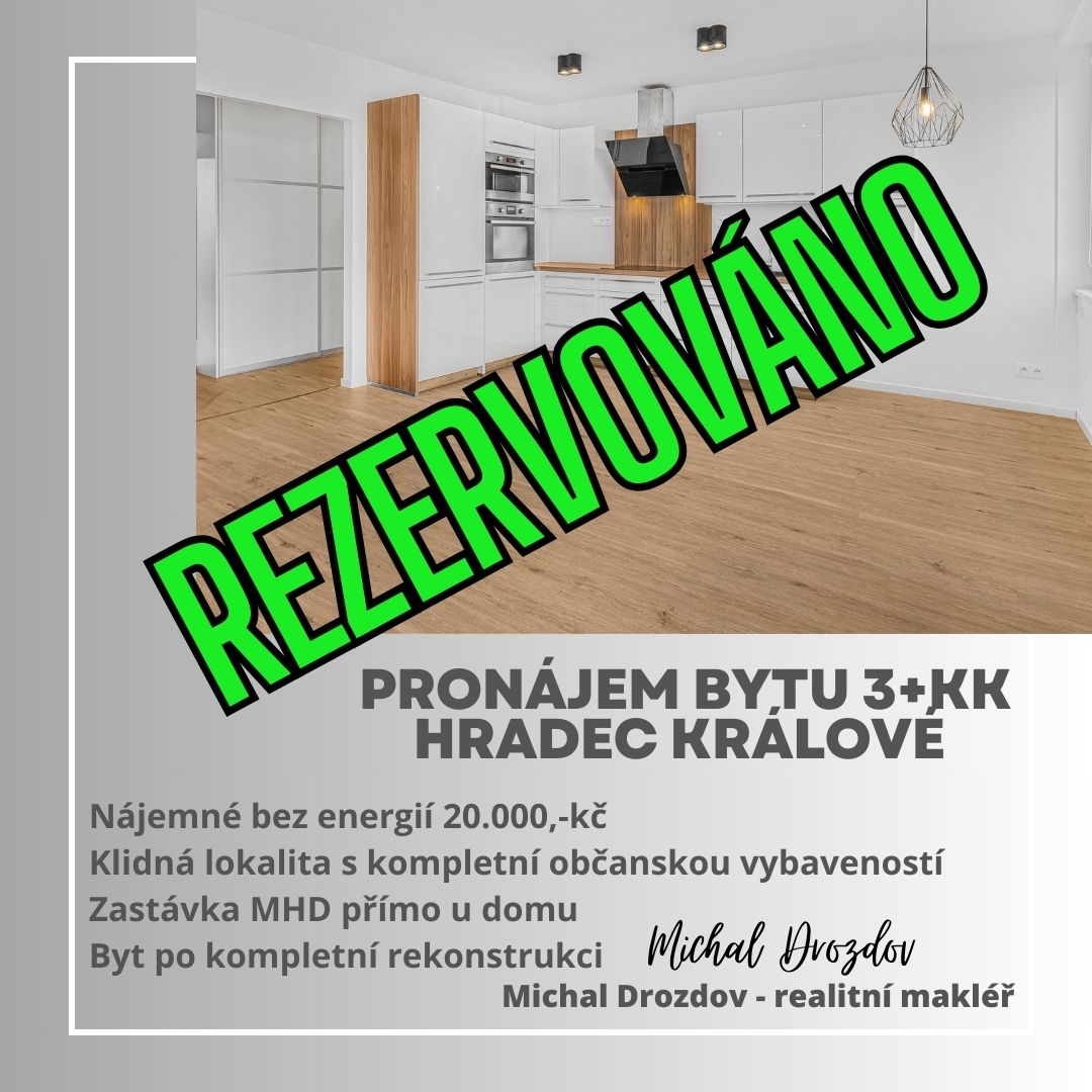 Pronájem bytu 3+KK v Hradci Králové ulice U Střelnice - Malšovice
