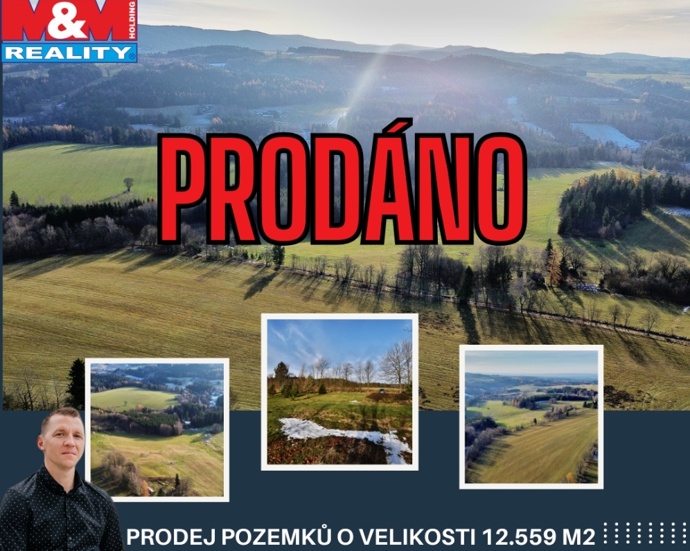 Prodej souboru pozemků o velikosti 12.559 m2