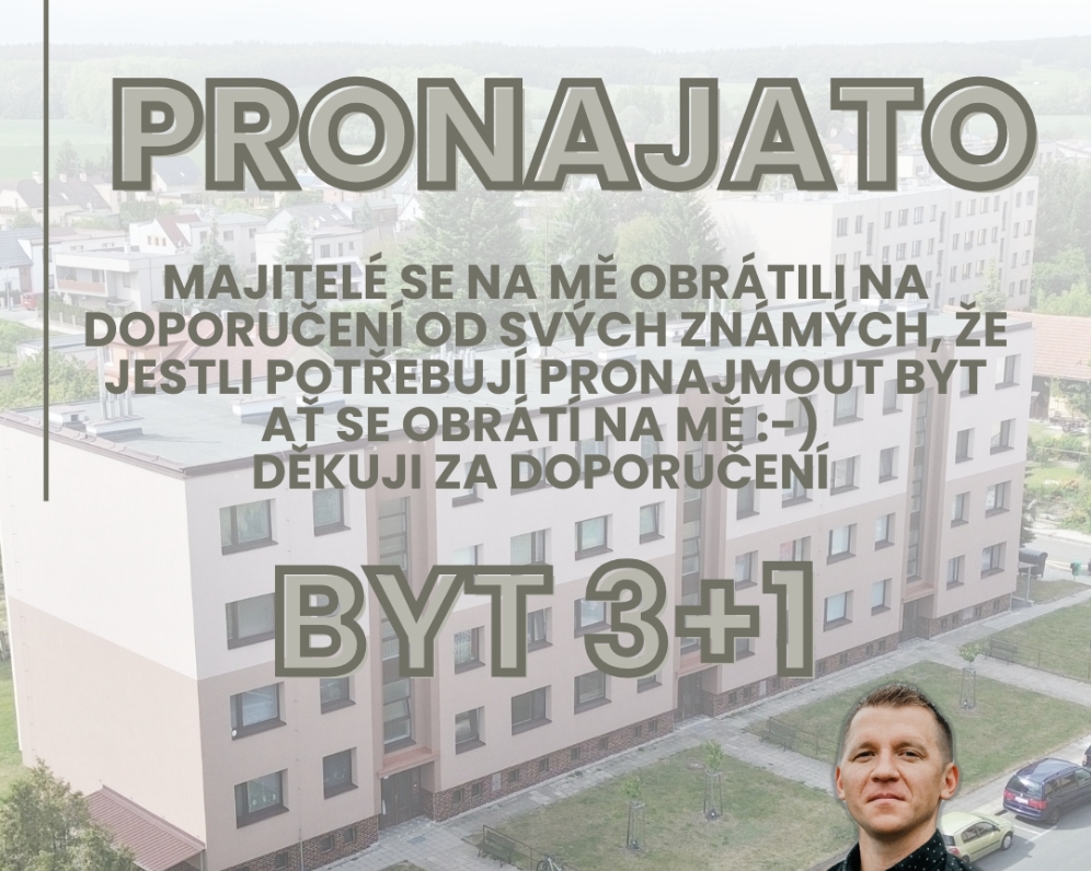 Pronájem bytu 3+1 v Třebechovicích pod Orebem