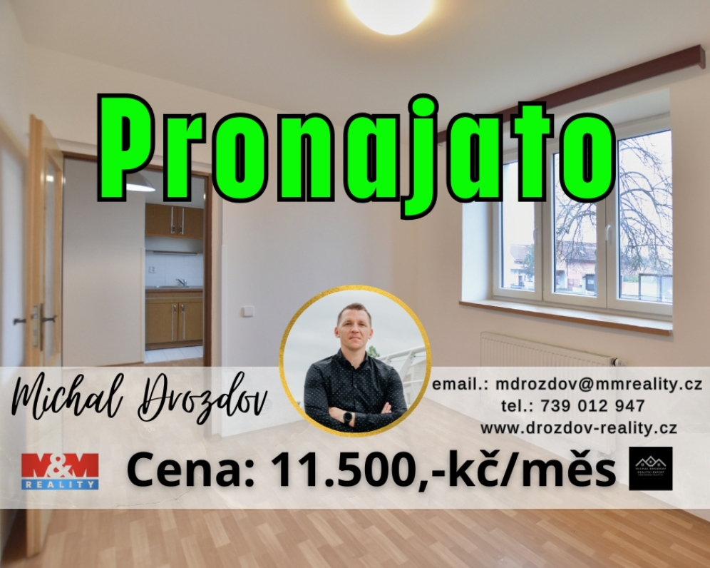 Pronájem bytu 1+1 Předměřice nad Labem u Hradce Králové