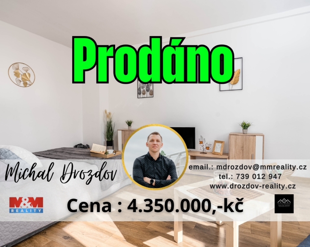 Prodej bytu 1+1 v Hradci Králové - Gočárova třída